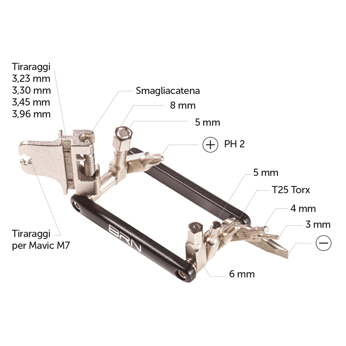 BRN MULTI TOOL ULTRA 15 FUNZIONI