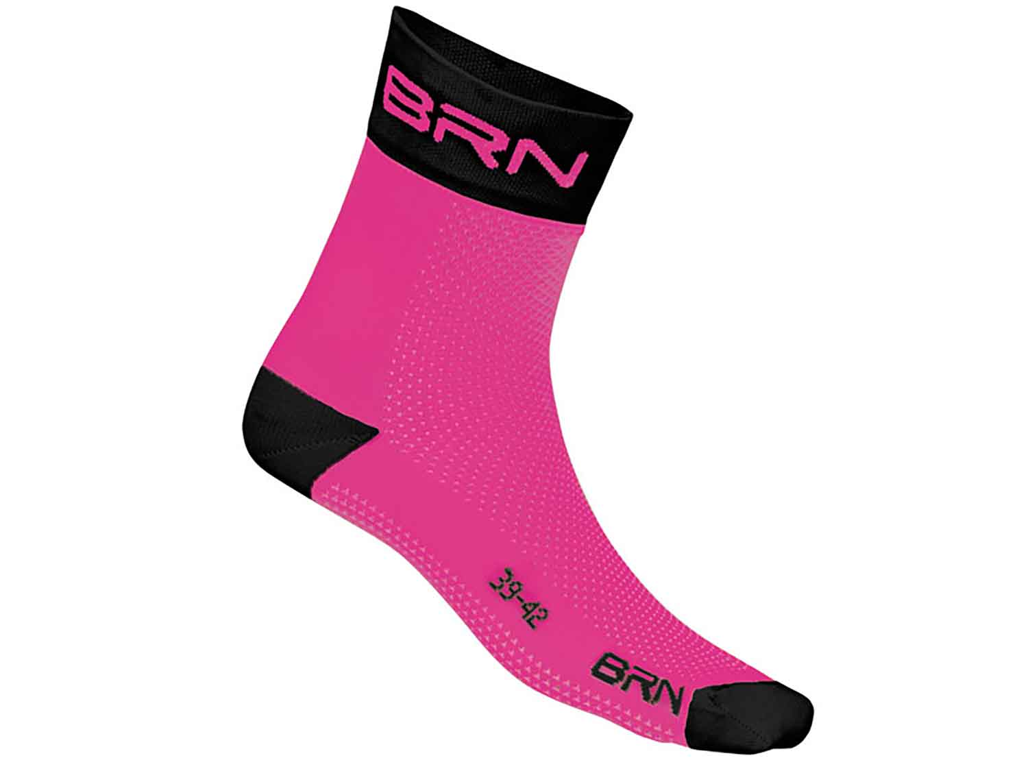 CALZINI BRN FUCSIA FLUO-NERI 