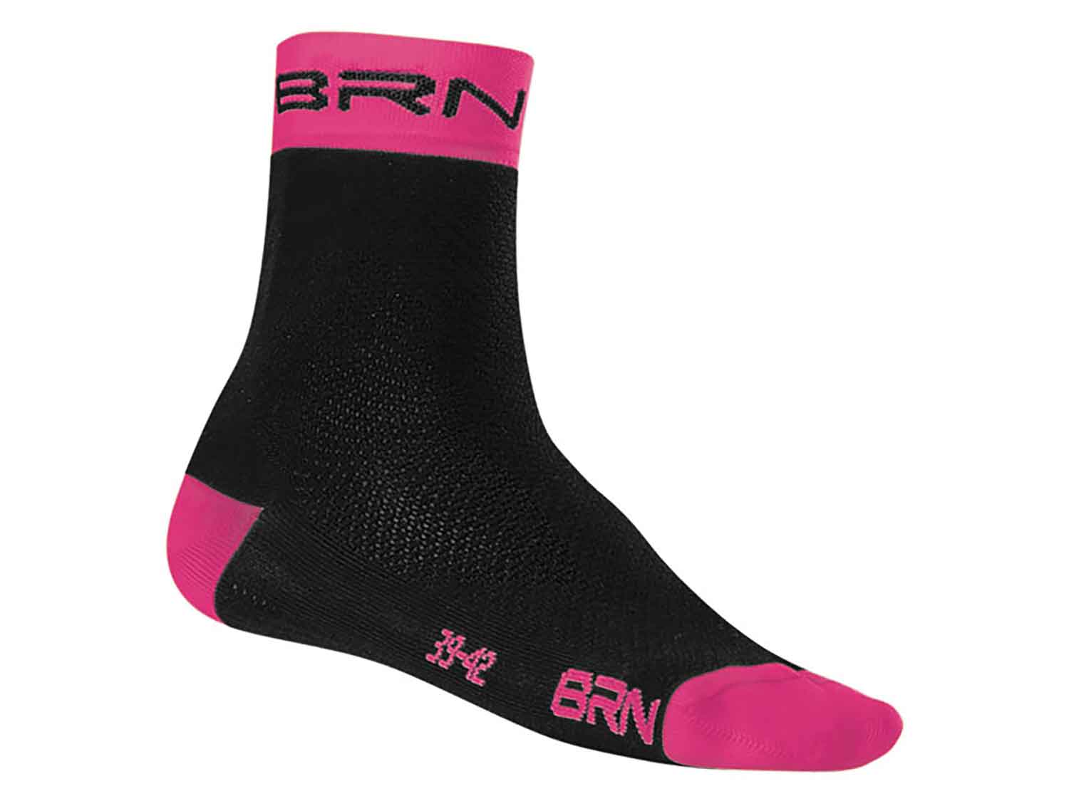 CALZINI BRN NERI-FUCSIA FLUO