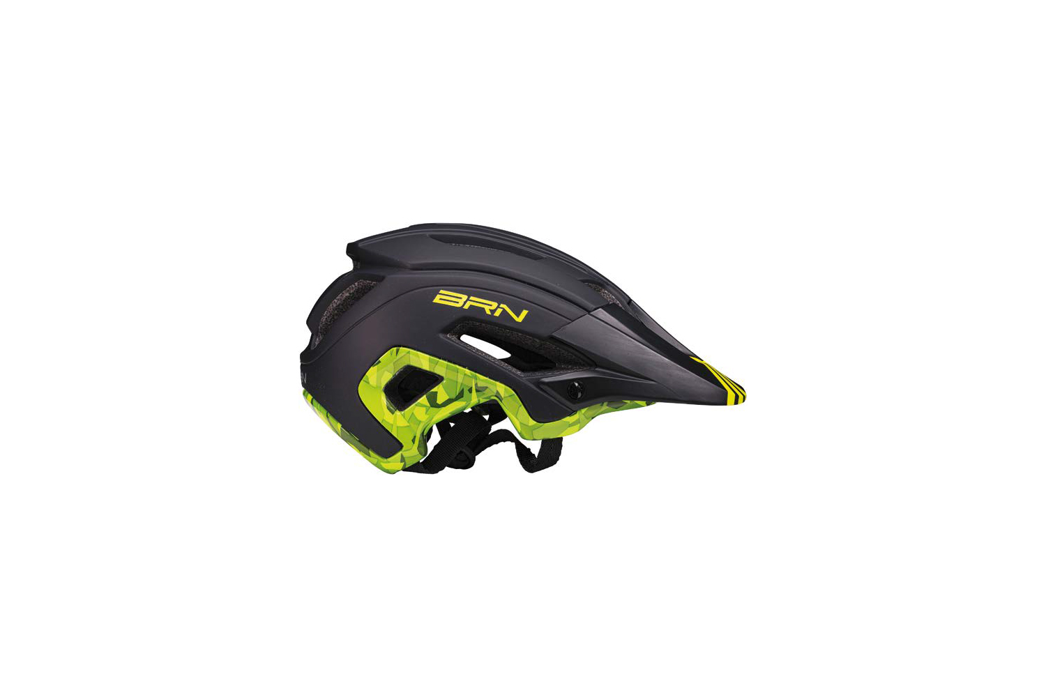 CASCO BRN SKEGGIA NERO-GIALLO FLUO