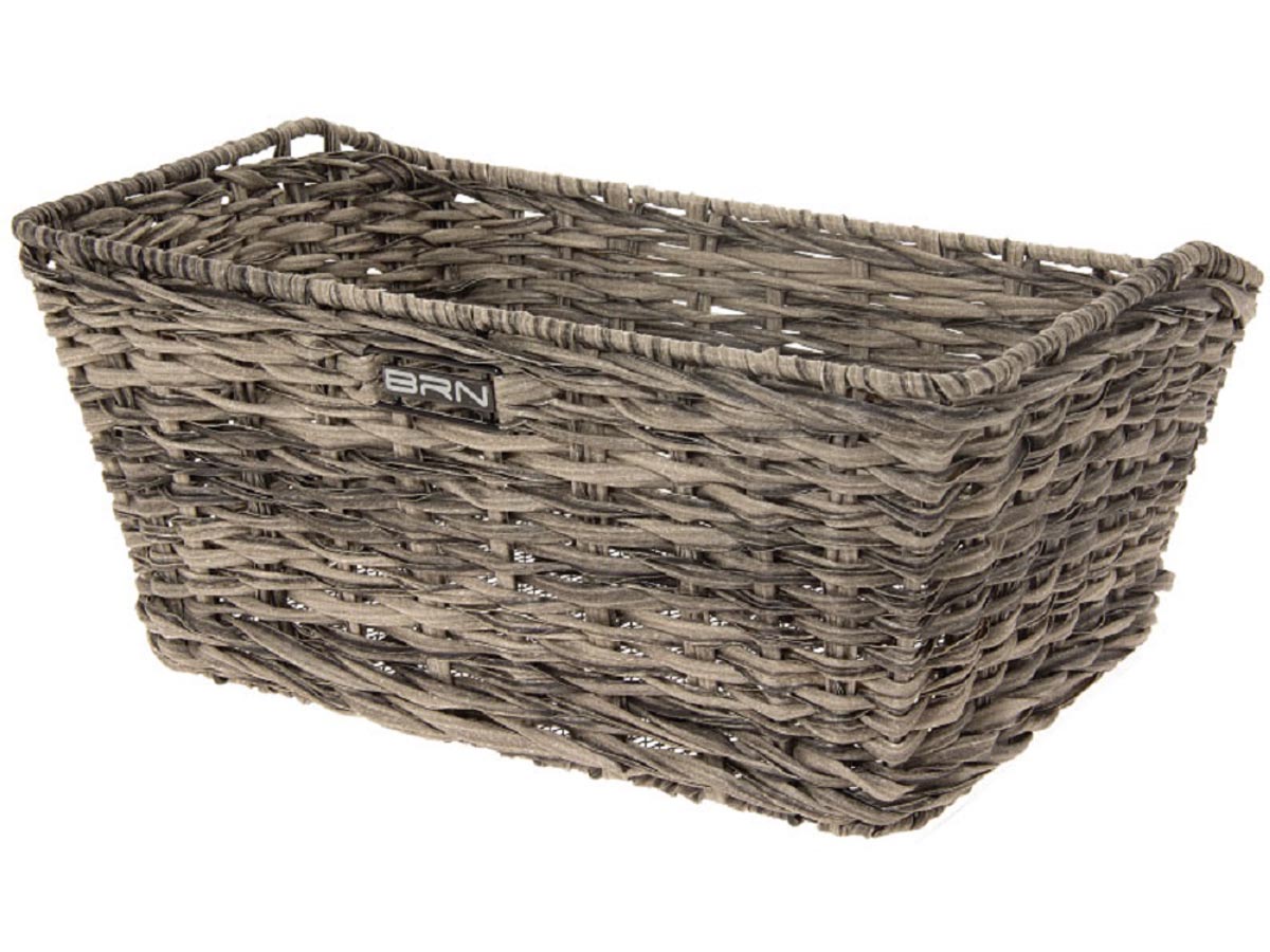 CESTO BRN VINTAGE RETTANGOLARE GRIGIO ECO-RATTAN