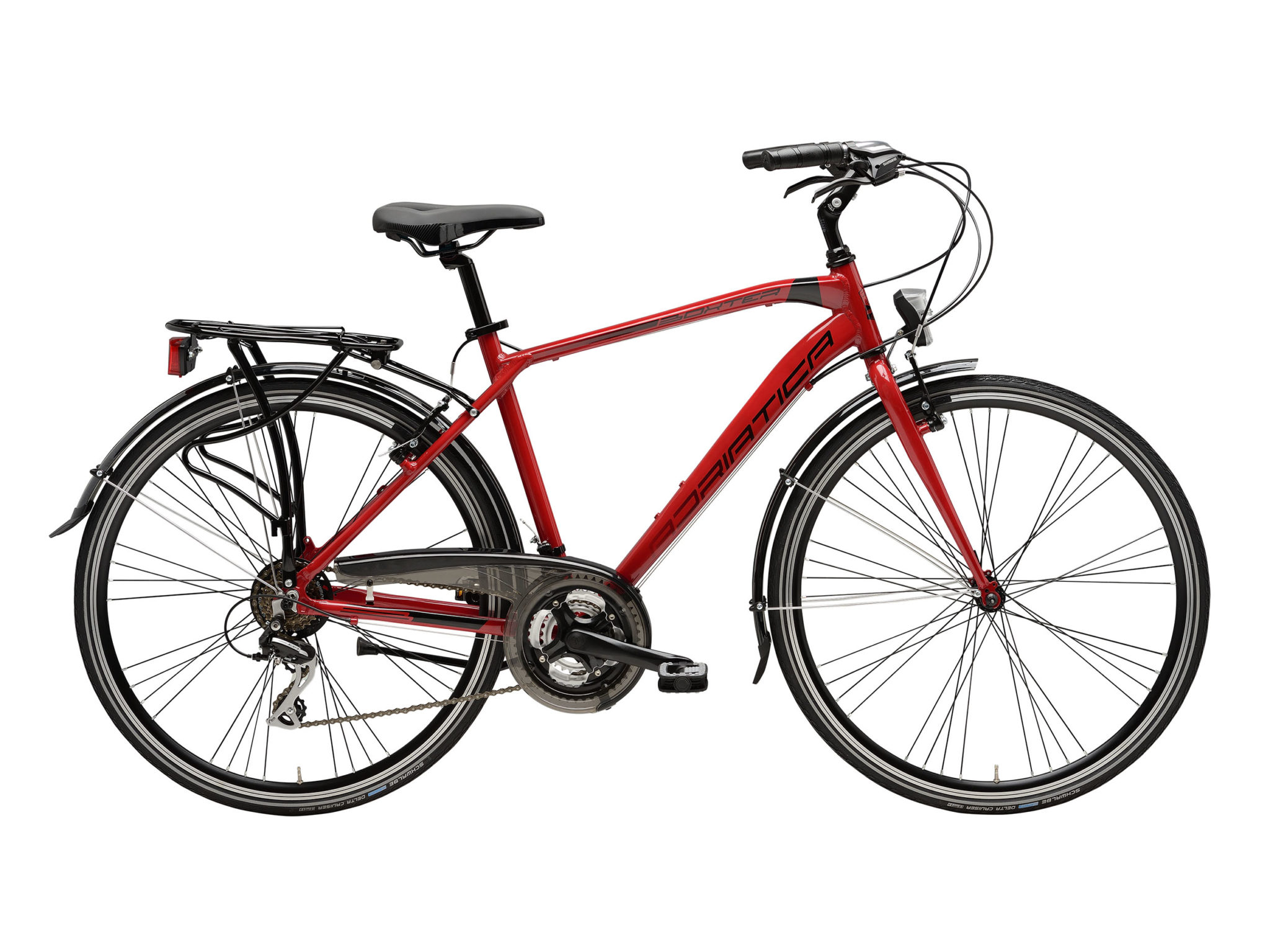 City Bike Cicli Adriatica Boxter HP 28 Uomo 27v Rosso