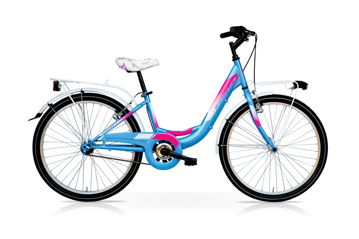 City Bike SpeedCross Fashion 24 6V Azzurro Viola Immagine Illustrativa