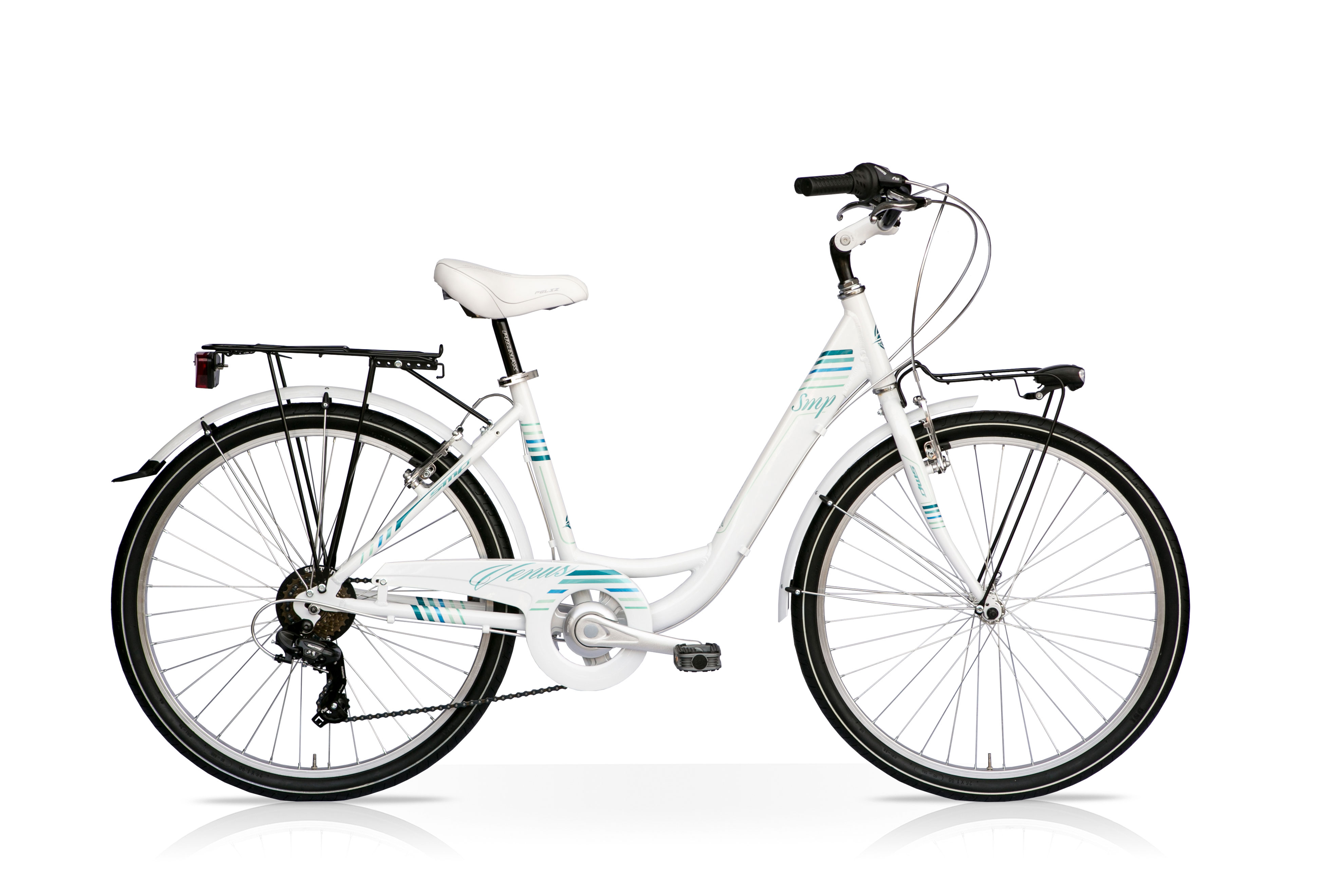 City Bike SpeedCross Venus 26 7V Bianco Tiffany
