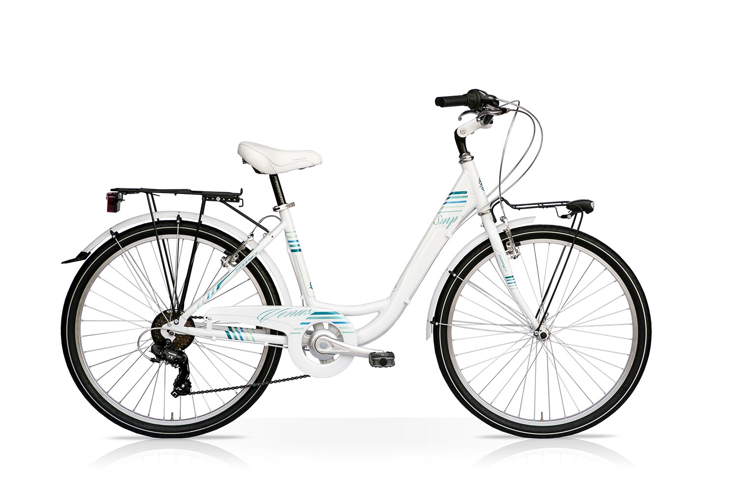 City Bike SpeedCross Venus 28 1V Bianco Tiffany Immagine Illustrativa