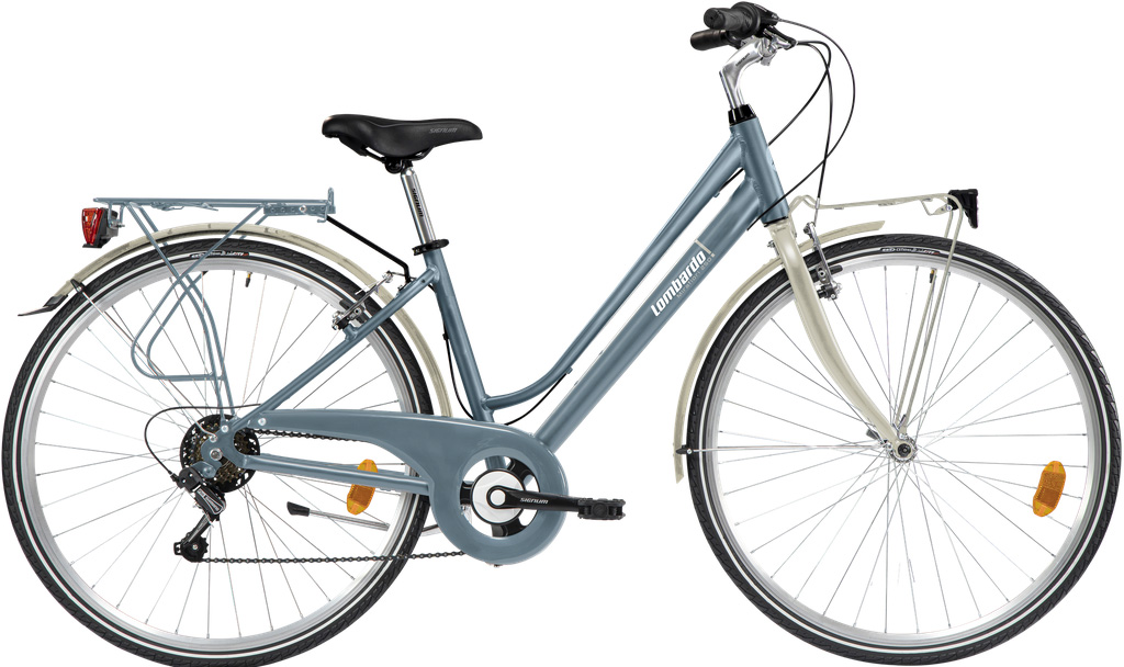 CITY BIKE TREKKING OMBARDO MIRAFIORI 250 AGEVOLE 28 6V Blu