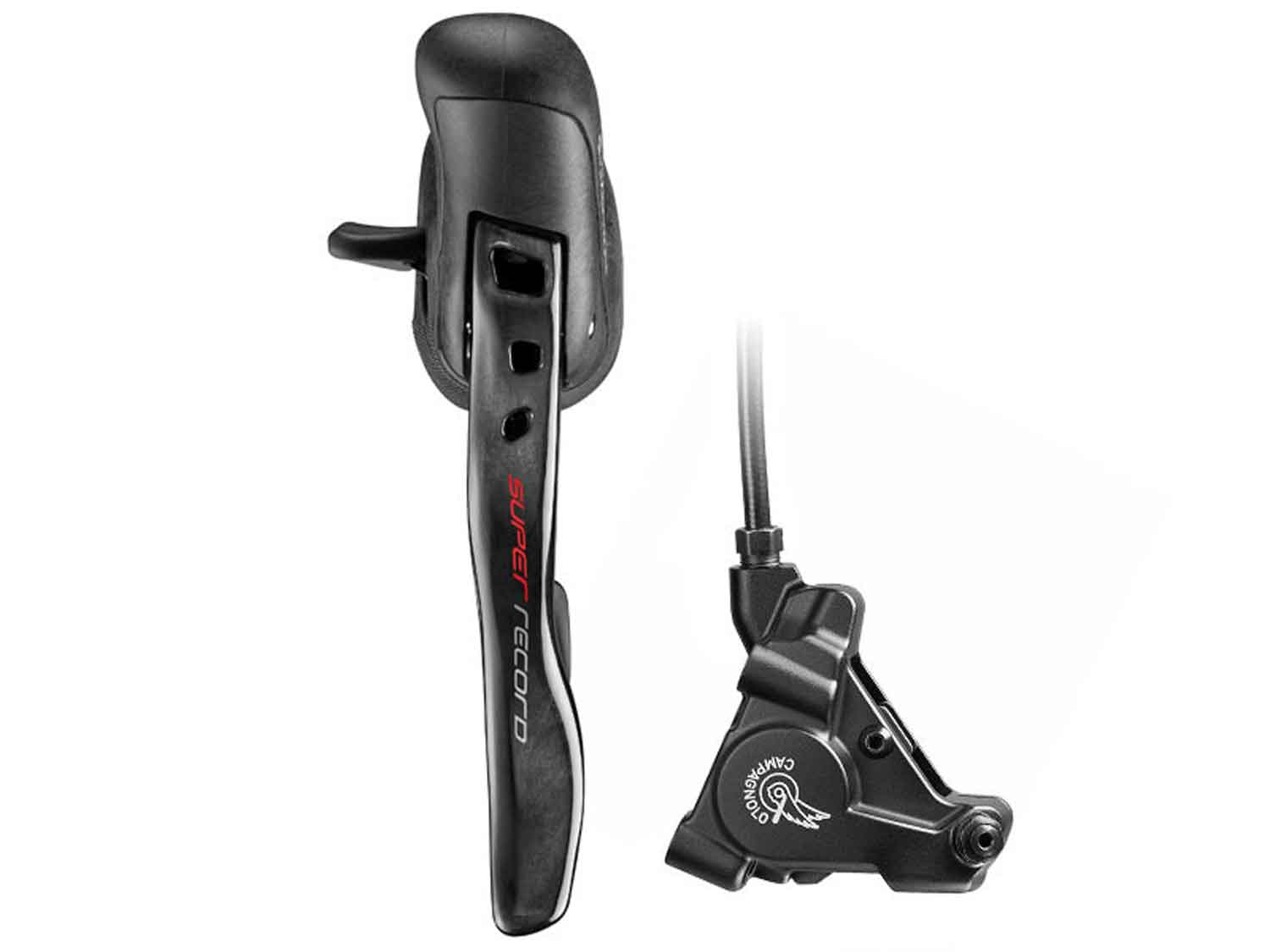 COMANDO PIU PINZA CAMPAGNOLO ERGOPOWER SUPER RECORD SX ANTERIORE 160 mm 12 V.