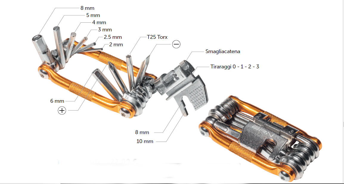 Multitool BRN Smart 17 in 1 Gold