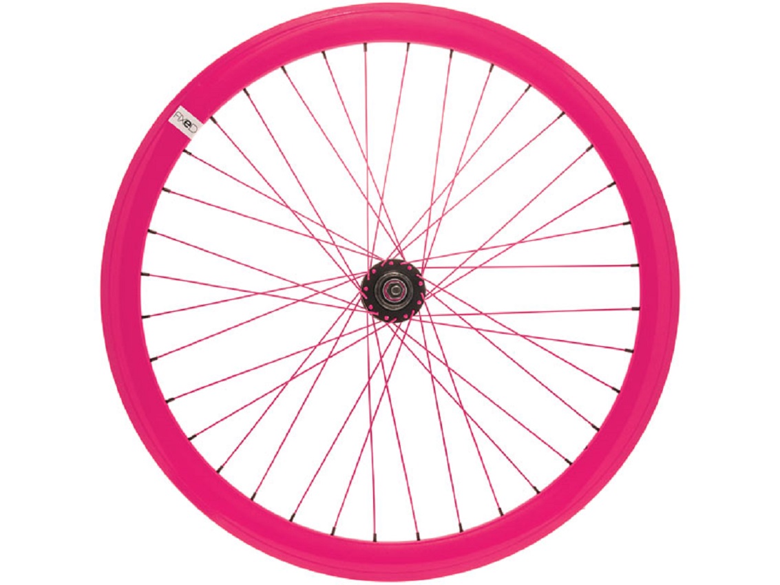 RUOTA BRN FIXED FLUO FUCSIA ANTERIORE