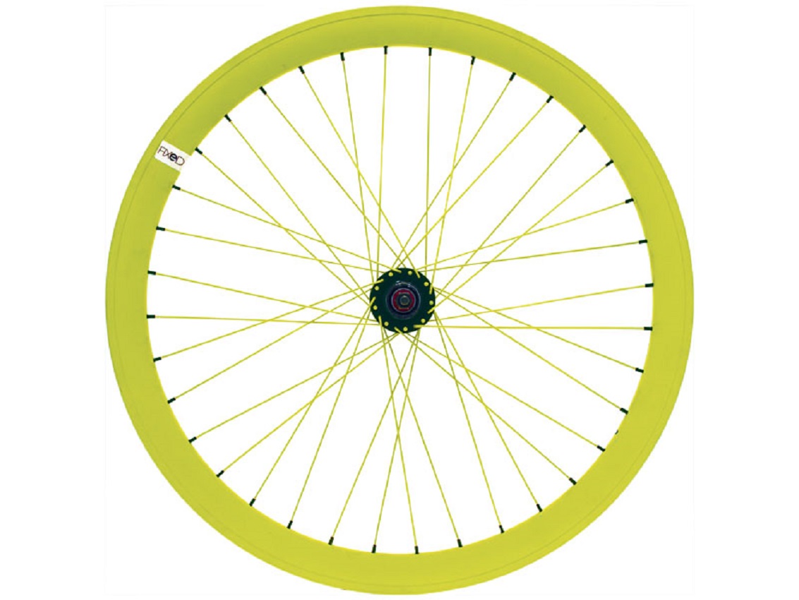 RUOTA BRN FIXED FLUO GIALLA ANTERIORE