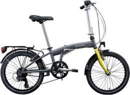 BICI PIEGHEVOLE LOMBARDO CAPRI 20 6V GRIGIO TITANIO OPACO