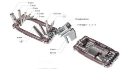 BRN MULTI SMART TOOL 17 FUNZIONI TITANIO