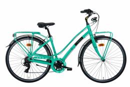 City Bike Montana Lunapiena 28 Donna TY300 7V Revo Celeste