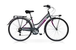 City Bike SpeedCross Antares Donna 28 18V Titanio Fuxia