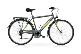 City Bike SpeedCross Antares Uomo 28 18V Titanio Verde