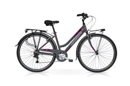 City Bike SpeedCross My Way Donna 28 21V Titanio Bordeaux