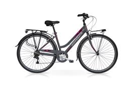 City Bike SpeedCross My Way Donna 28 7V Titanio Bordeaux