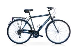 City Bike SpeedCross Tiempo Uomo 28 6V Nero Blu