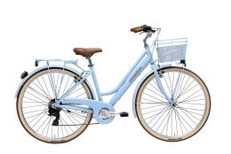 City Bike Vintage Cicli Adriatica Retro Donna 28 6V Azzurro