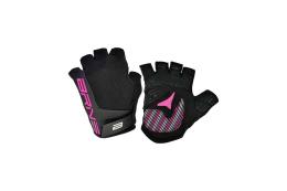 Guanti BRN Cross Road Corti Gel Pro Line Nero Fucsia Fluo