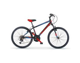 MTB MBM DISTRICT 24 SHIMANO RS36 18V NERO ROSSO