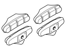 PATTINI CAMPAGNOLO NERI VELOCE E MIRAGE (4 PZ.)